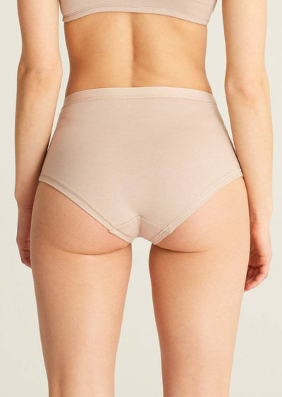 Organic cotton panties BRIEF CORE HIGH RISE- Nude Awakening - woron